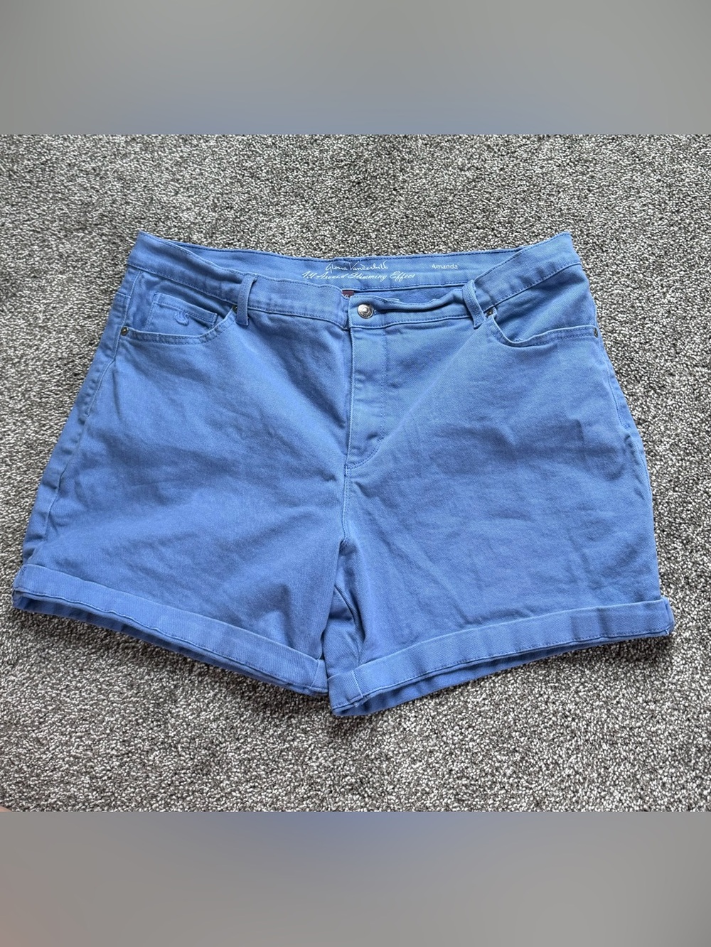 Gloria Vanderbilt Lake Blue Denim Shorts